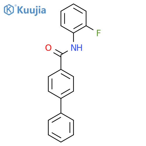 N-(2-fluorophenyl)-4-phenylbenzamide structure