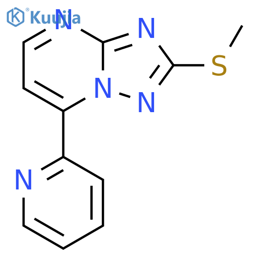 2-(METHYLSULFANYL)-7-(2-PYRIDINYL)[1,2,4]TRIAZOLO[1,5-A]PYRIMIDINE structure