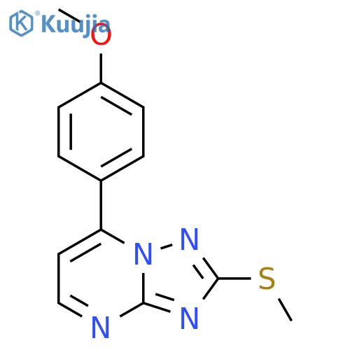 7-(4-Methoxyphenyl)-2-(methylsulfanyl)[1,2,4]triazolo[1,5-a]pyrimidine structure