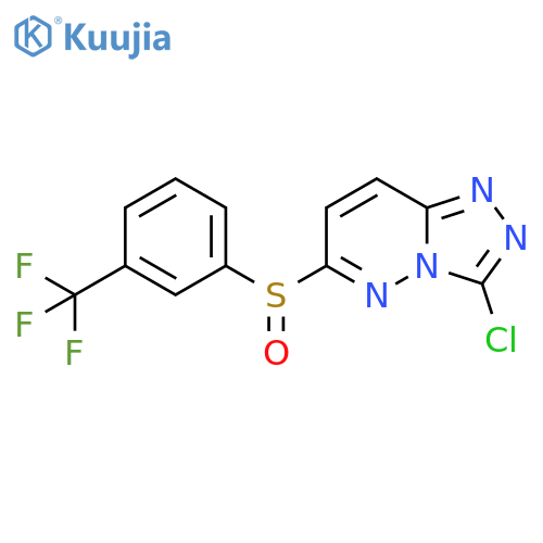 3-CHLORO-6-([3-(TRIFLUOROMETHYL)PHENYL]SULFINYL)[1,2,4]TRIAZOLO[4,3-B]PYRIDAZINE structure
