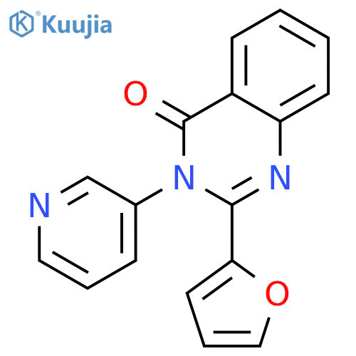 2-(2-furyl)-3-pyridin-3-ylquinazolin-4(3H)-one structure