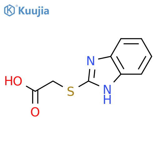 (2-Benzimidazolylthio)acetic acid structure