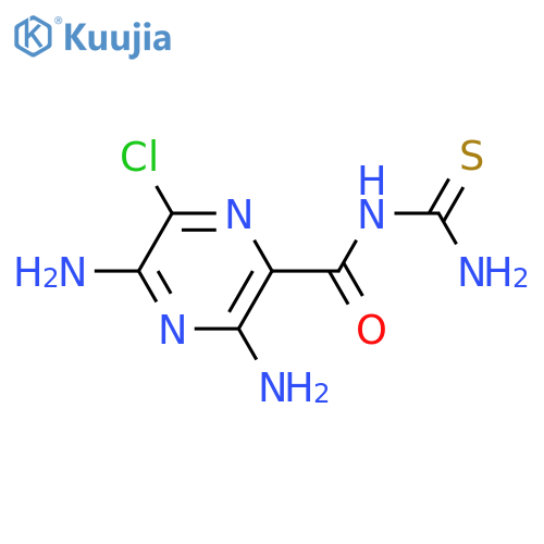 3,5-Diamino-N-(aminothioxomethyl)-6-chloropyrazinecarboxamide structure