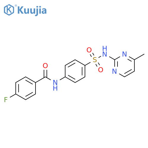 Benzamide,4-fluoro-N-[4-[[(4-methyl-2-pyrimidinyl)amino]sulfonyl]phenyl]- structure