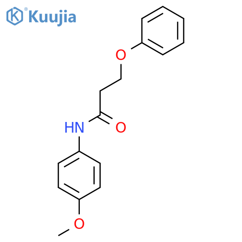 N-(4-methoxyphenyl)-3-phenoxypropanamide structure