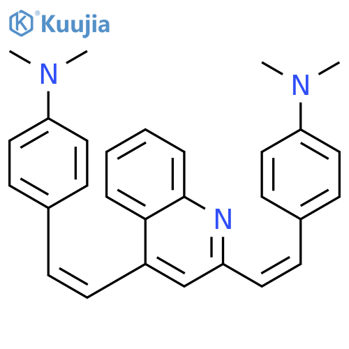 4-(Z)-2-{2-(E)-2-4-(dimethylamino)phenylethenylquinolin-4-yl}ethenyl-N,N-dimethylaniline structure