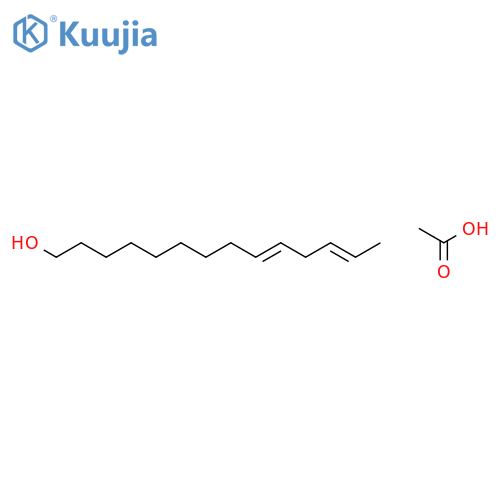 (9Z,12E)-Tetradecadien-1-ol Acetate structure