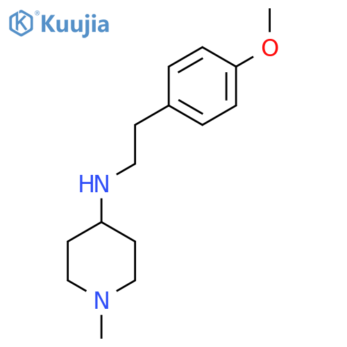 N-2-(4-methoxyphenyl)ethyl-1-methylpiperidin-4-amine structure