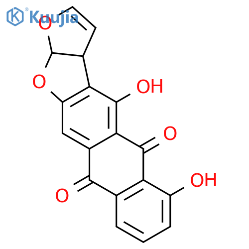 Anthra[2,3-b]furo[3,2-d]furan-5,10-dione,3a,12a-dihydro-4,6-dihydroxy-, (3aS,12aR)- (9CI) structure