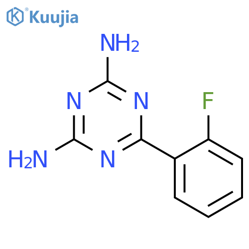 6-(2-Fluorophenyl)-1,3,5triazine-2,4-diamine structure