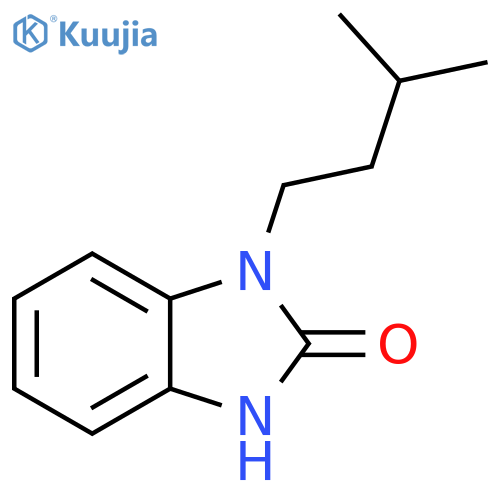 1-(3-methylbutyl)-2,3-dihydro-1H-1,3-benzodiazol-2-one structure