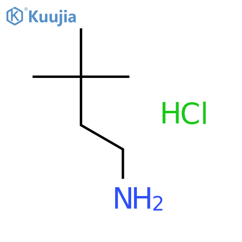 3,3-dimethylbutan-1-amine hydrochloride structure
