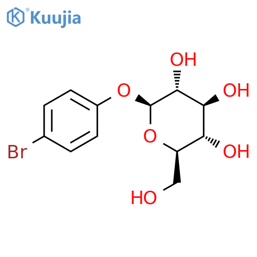 4-bromophenyl beta-D-glucopyranoside structure