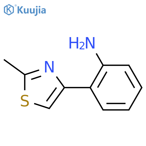 2-(2-methyl-1,3-thiazol-4-yl)aniline structure