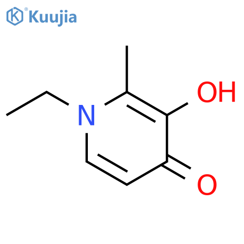 1-Ethyl-3-hydroxy-2-methyl-4-pyridinone structure