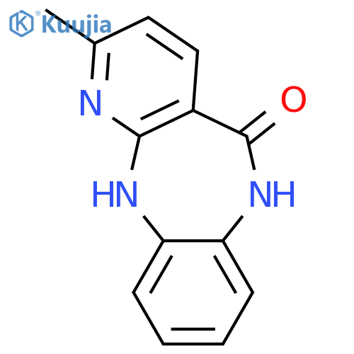 5H-Pyrido[2,3-b][1,5]benzodiazepin-5-one,6,11-dihydro-2-methyl- structure