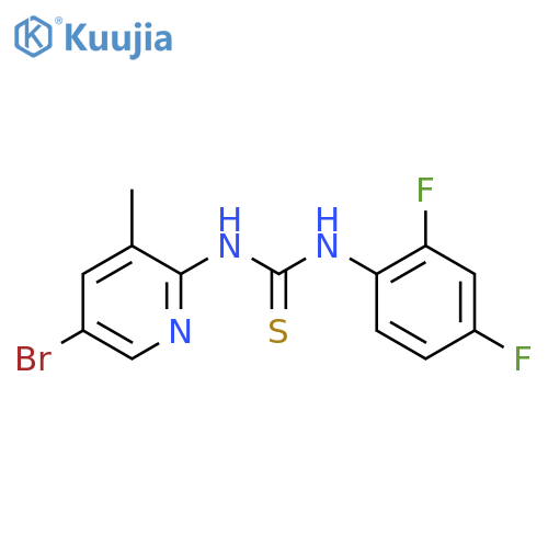3-(5-Bromo-3-methylpyridin-2-yl)-1-(2,4-difluorophenyl)thiourea structure