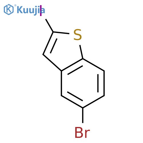 Benzo[b]thiophene,5-bromo-2-iodo- structure