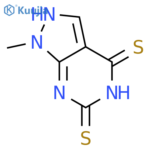 1H-Pyrazolo[3,4-d]pyrimidine-4,6(5H,7H)-dithione,1-methyl- structure