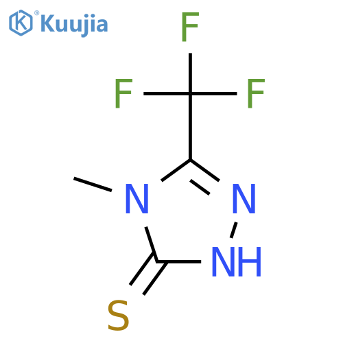 4-methyl-3-(trifluoromethyl)-4,5-dihydro-1H-1,2,4-triazole-5-thione structure
