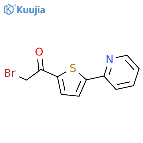 2-Bromo-1-5-(2-pyridinyl)-2-thienyl-1-ethanone structure