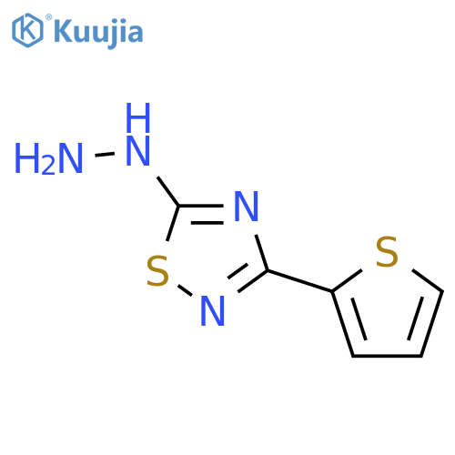 1,2,4-Thiadiazole,5-hydrazinyl-3-(2-thienyl)- structure