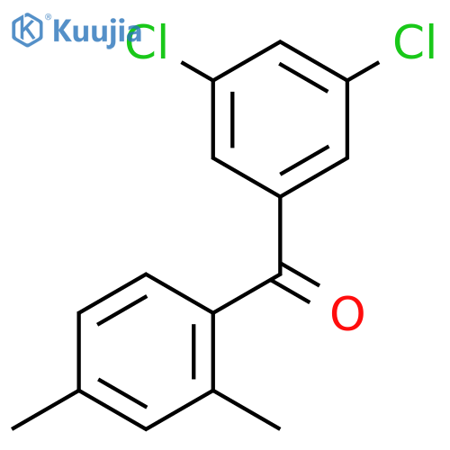 3,5-Dichloro-2',4'-dimethylbenzophenone structure