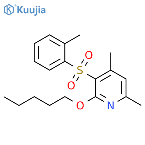 4,6-DIMETHYL-2-(PENTYLOXY)-3-PYRIDINYL 2-METHYLPHENYL SULFONE structure