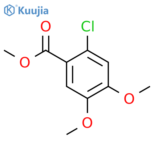 Benzoic acid,2-chloro-4,5-dimethoxy-, methyl ester structure