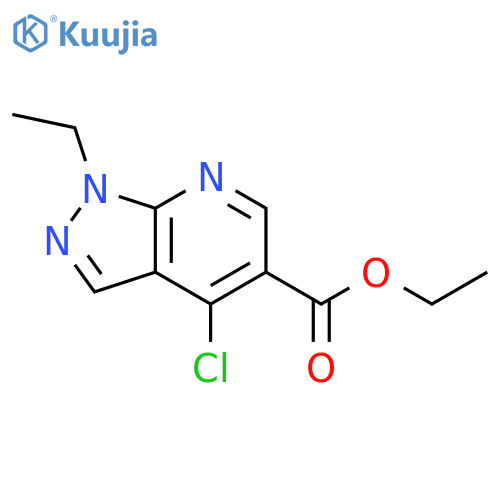 ethyl 4-chloro-1-ethyl-1H-pyrazolo[3,4-b]pyridine-5-carboxylate structure