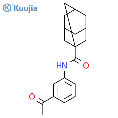 N-(3-Acetylphenyl)adamantane-1-carboxamide structure