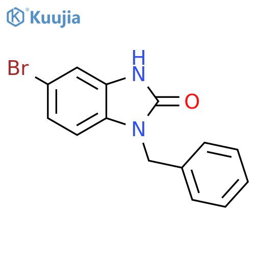 2H-Benzimidazol-2-one, 5-bromo-1,3-dihydro-1-(phenylmethyl)- structure