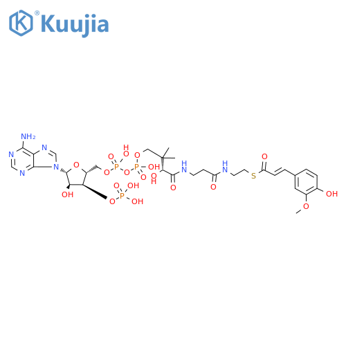 Feruloyl-CoA structure