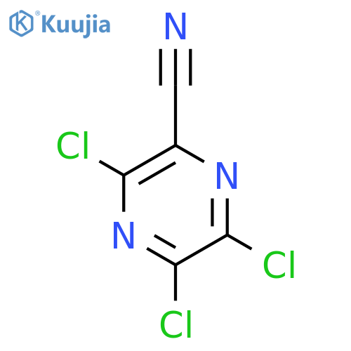 3,5,6-Trichloropyrazine-2-carbonitrile structure