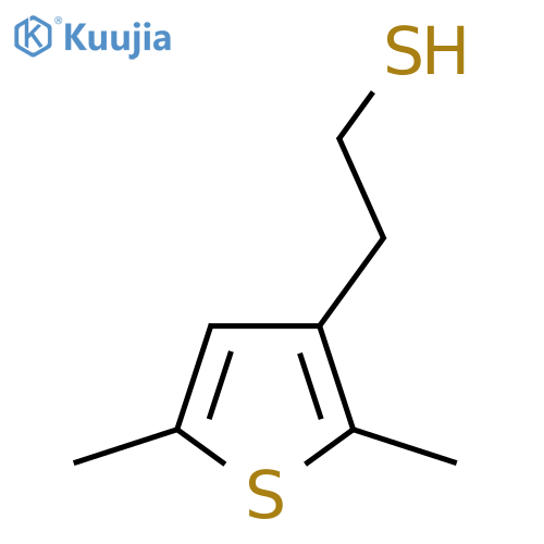 2-(2,5-dimethylthiophen-3-yl)ethane-1-thiol structure
