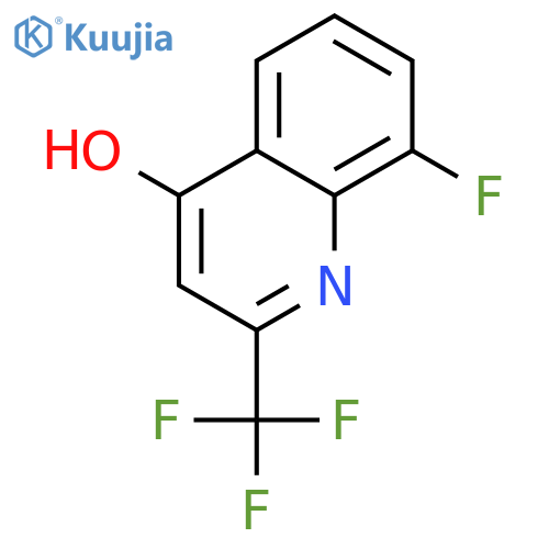 8-Fluoro-2-(trifluoromethyl)quinolin-4-ol structure