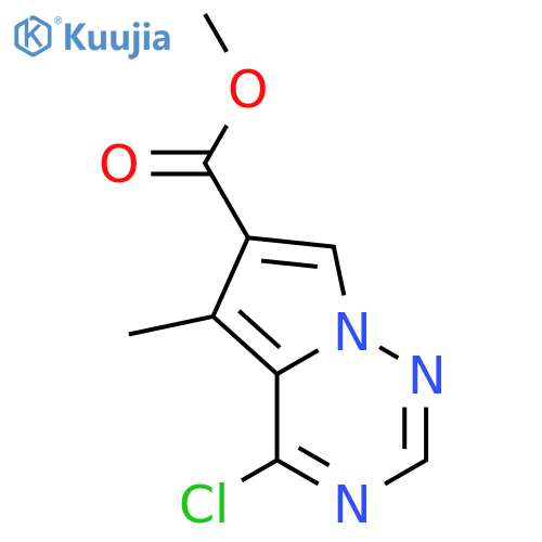 methyl 4-chloro-5-methylpyrrolo[2,1-f][1,2,4]triazine-6-carboxylate structure