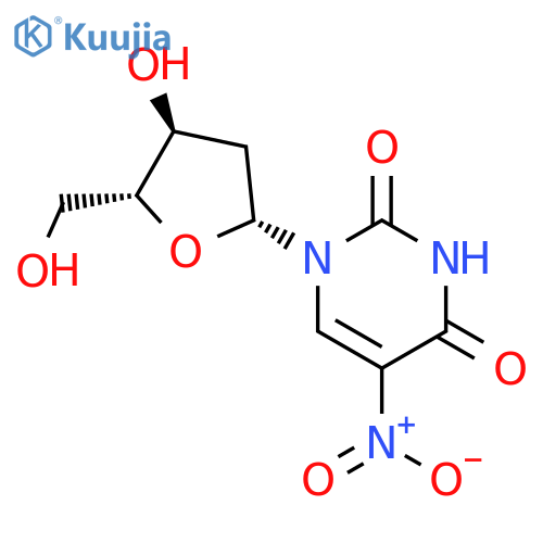 Uridine,2'-deoxy-5-nitro- (7CI,8CI,9CI) structure