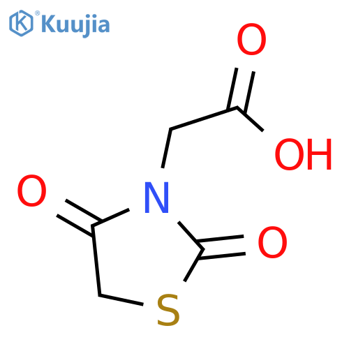 2-(2,4-dioxo-1,3-thiazolidin-3-yl)acetic acid structure