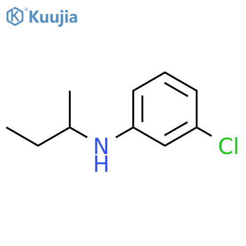 N-(butan-2-yl)-3-chloroaniline structure
