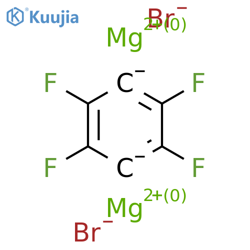2,3,5,6-Tetrafluorophenyl-1,4-dimagnesium bromide structure