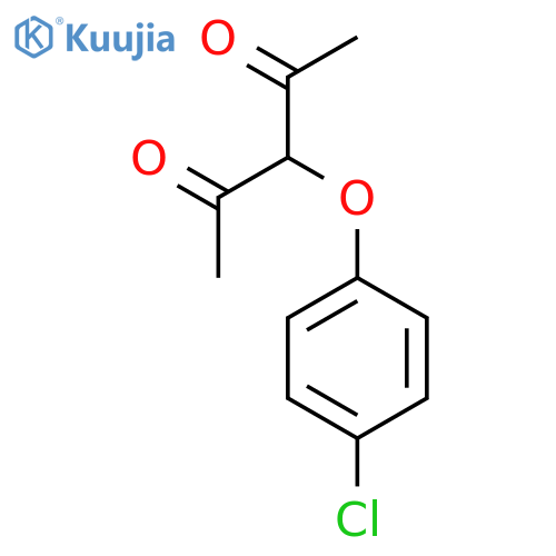 3-(4-Chlorophenoxy)pentane-2,4-dione structure