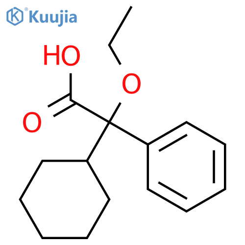 Benzeneacetic acid, a-cyclohexyl-a-ethoxy- structure