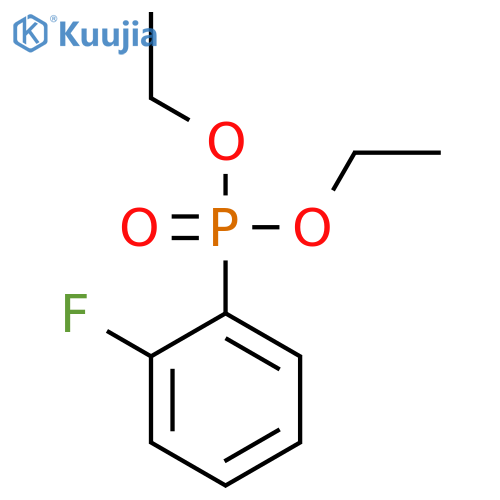 Phosphonic acid, (2-fluorophenyl)-, diethyl ester structure