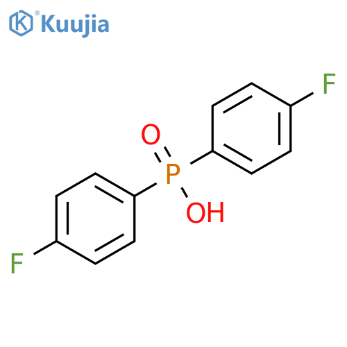 Phosphinic acid, P,P-bis(4-fluorophenyl)- structure