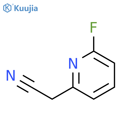 2-(6-fluoropyridin-2-yl)acetonitrile structure