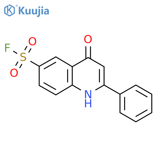4-Hydroxy-2-phenyl-6-quinolinesulfonyl fluoride structure