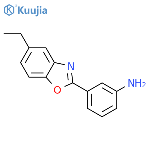 3-(5-Ethyl-benzooxazol-2-yl)-phenylamine structure