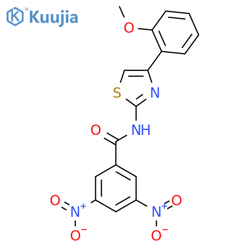 N-4-(2-methoxyphenyl)-1,3-thiazol-2-yl-3,5-dinitrobenzamide structure
