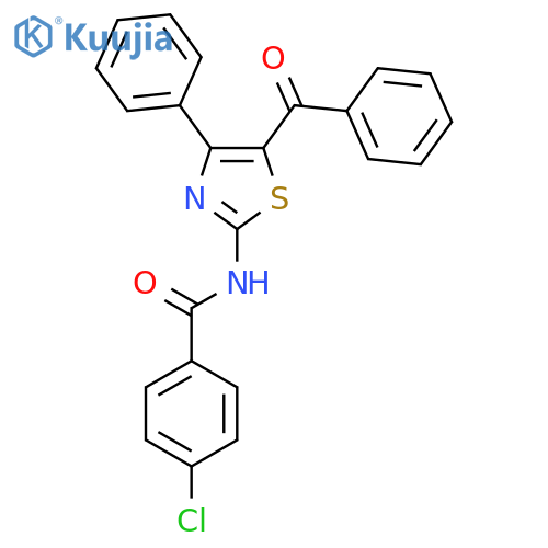 N-(5-benzoyl-4-phenyl-1,3-thiazol-2-yl)-4-chlorobenzamide structure